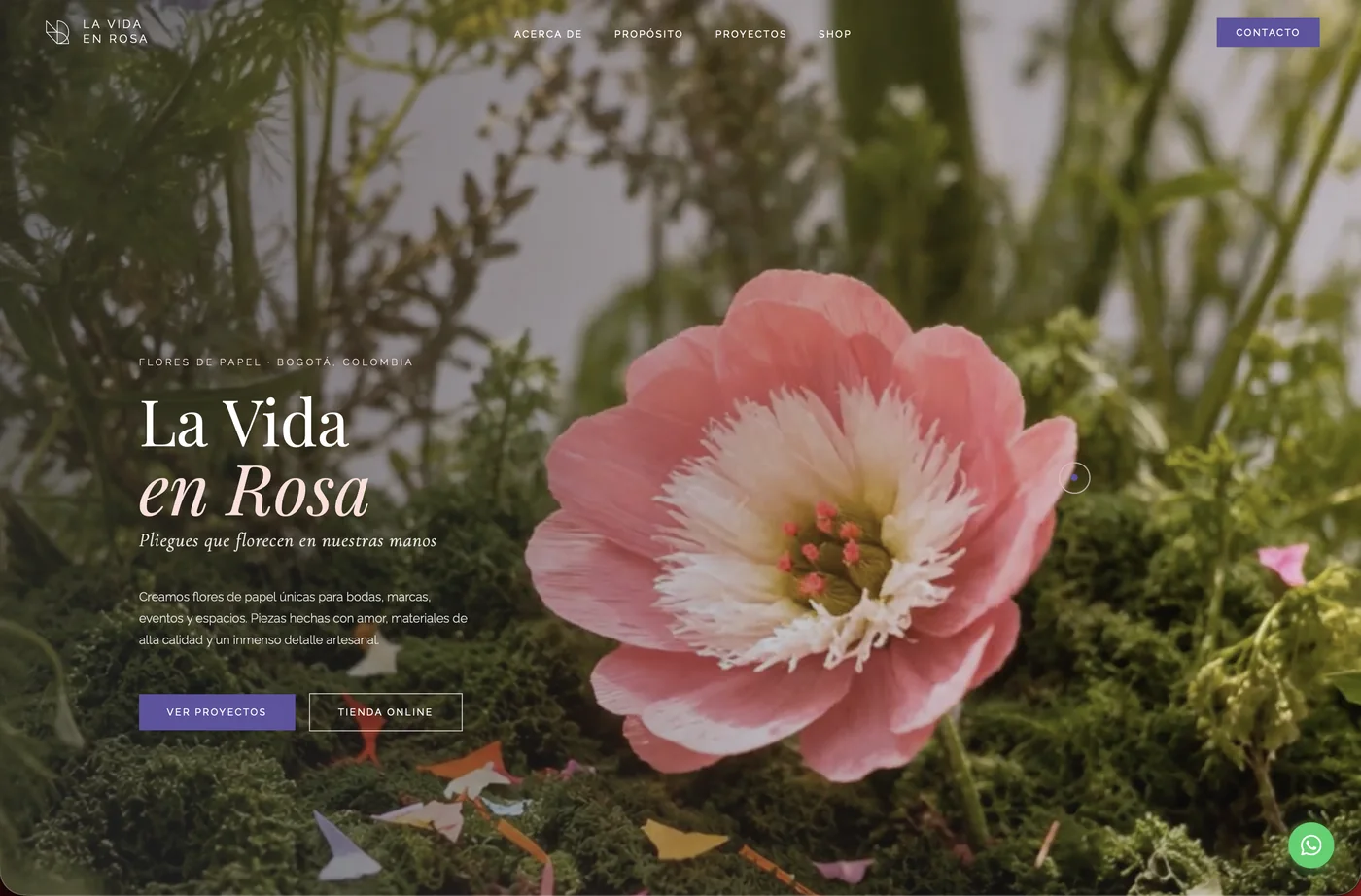 Sitio web de La Vida en Rosa