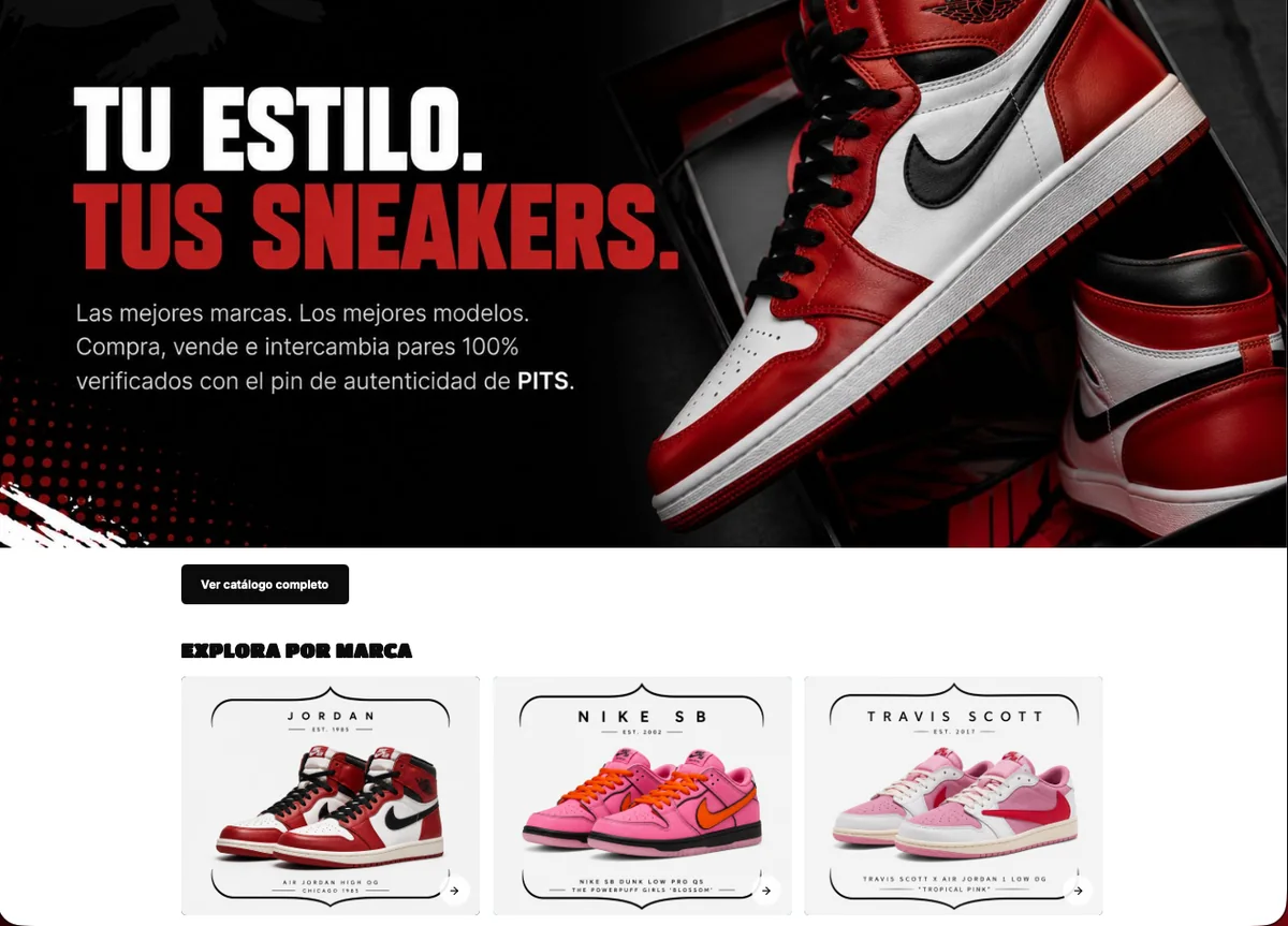 Sitio web de PitSneakers